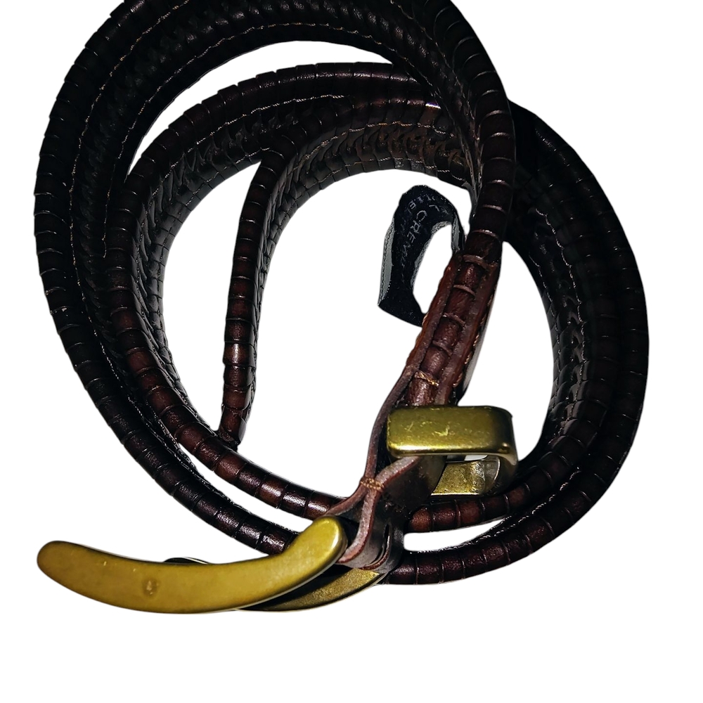 Daniel Cremieux Woven Leather Belt Men's size 34 - Picture 3 of 12